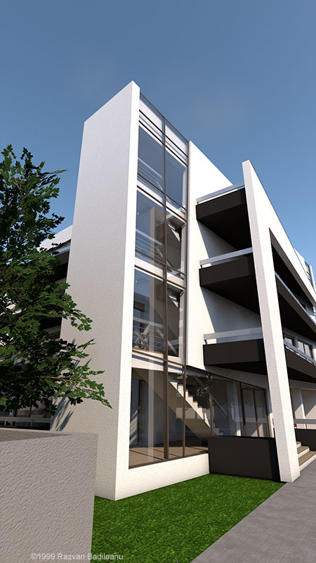 apartment building street view 1