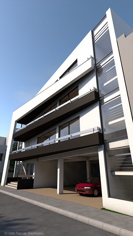 apartment building street view 2