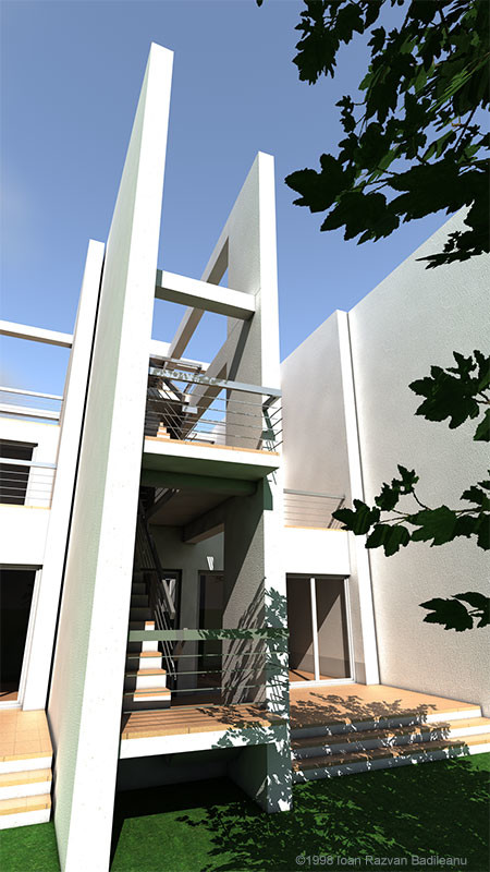 sea house back view