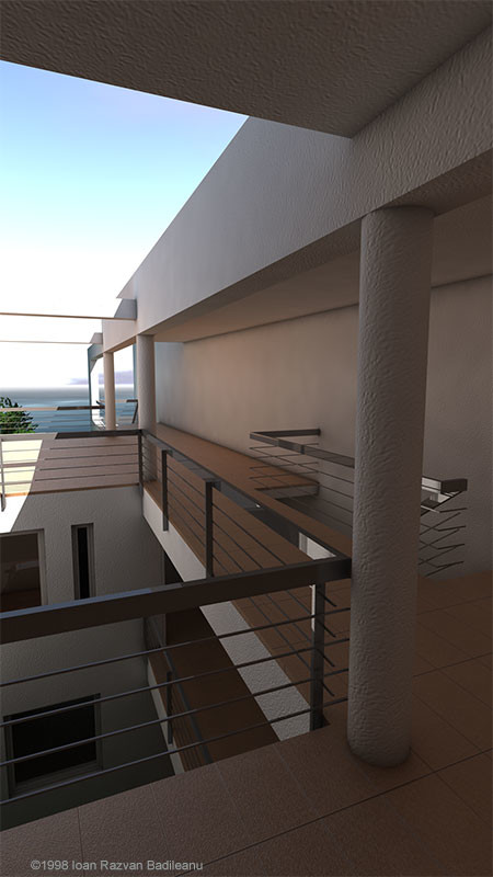 sea house terrace view