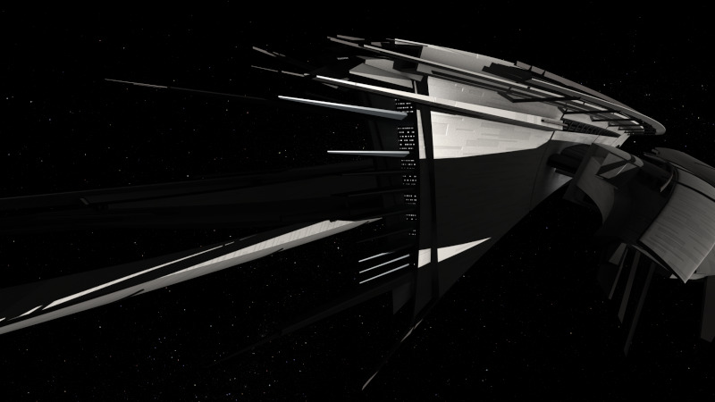 spaceship front view