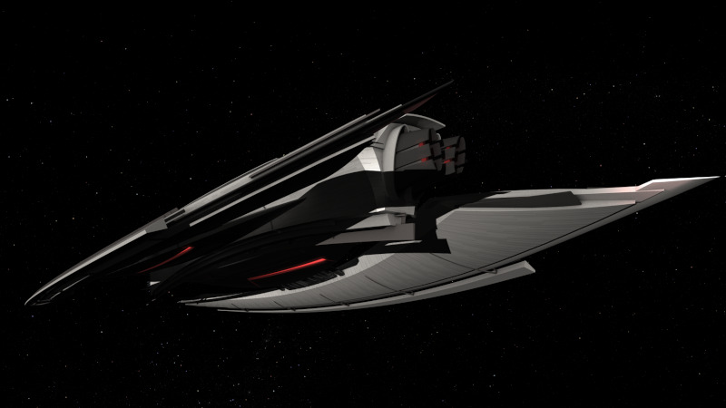 spaceship rear view