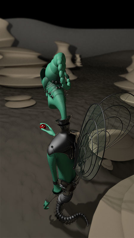 character back view