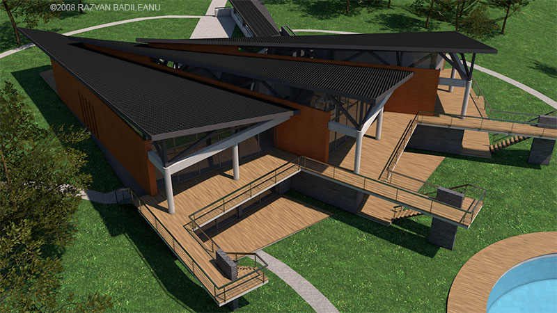 house roof view