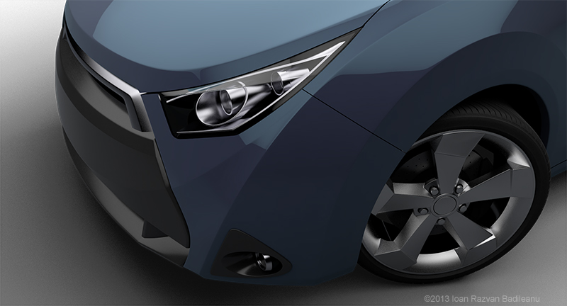 natrix car headlight detail